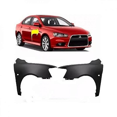 Paralama lancer mitsubishi de 2008 a 2019 lado direito