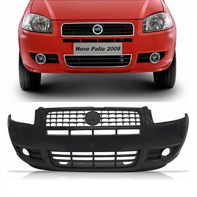 Para choque palio fiat de 2008 a 2009 dianteiro preto el reto
