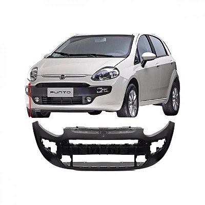 Para choque punto fiat de 2013 a 2017 dianteiro preto