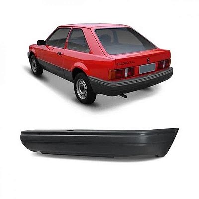 Para choque escort ford de 1987 a 1994 traseiro preto em ABS de alta resistência