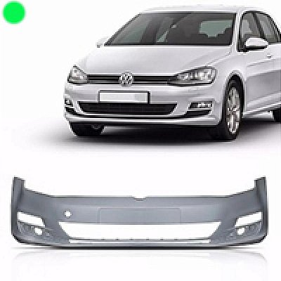 Para choque golf volkswagen de 2014 a 2017 dianteiro sem furo para sensor e sem furo para esguicho