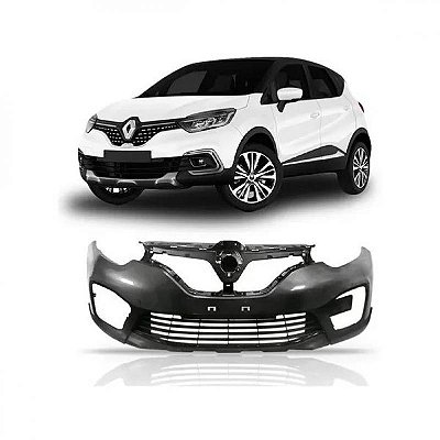 Para choque captur renault de 2017 a 2021 dianteiro preto liso e texturizado