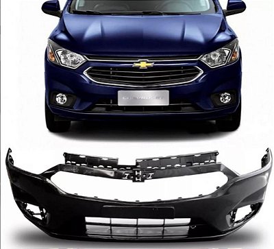 Para choque onix e prisma chevrolet de 2017 a 2020 dianteiro preto versões lt ltz e joy