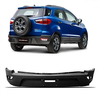Para choque ecosport ford de 2018 a 2021 traseiro preto sem pisca texturizado