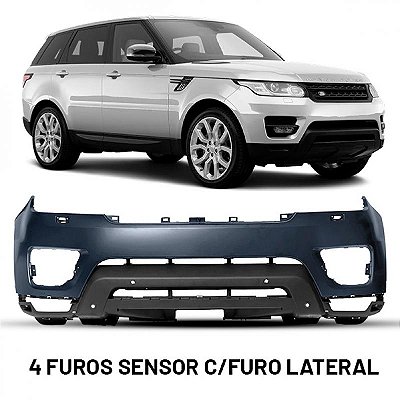 Para choque range rover land rover de 2014 a 2017 dianteiro versão sport com furo para câmera