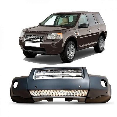 Para choque freelander 2 land rover de 2007 a 2010 dianteiro com furo para esguicho e com furo para sensor