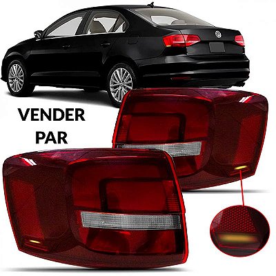 Lanterna jetta volkswagen de 2015 a 2016 traseira de canto lado esquerdo fumê sem LED