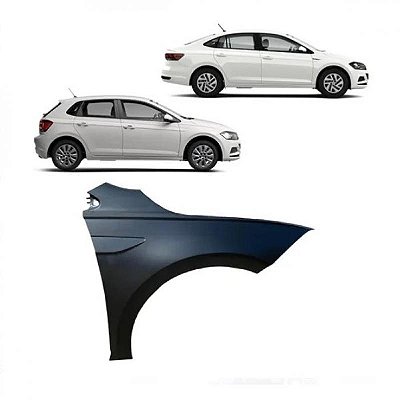 Paralama polo track volkswagen de 2018 a 2025 e virtus volkswagen de 2018 a 2022 lado direito