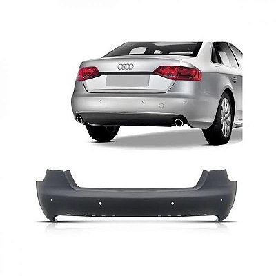 Para choque a4 audi de 2007 a 2011 traseiro com furo para sensor