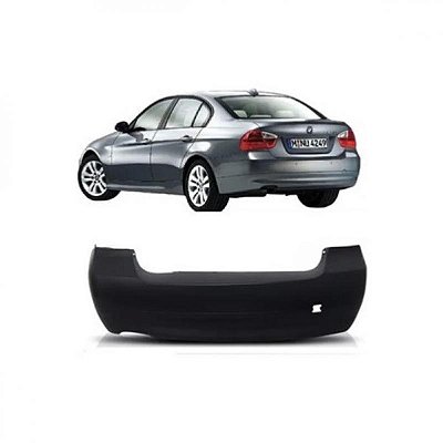 Para choque série 3 bmw de 2006 a 2008 traseiro sem furo para sensor