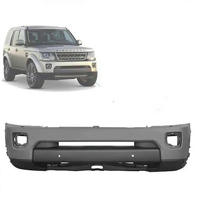 Para choque discovery 4 land rover de 2010 a 2013 dianteiro com acabamento em primer e furos para sensor e esguicho