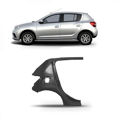 Lateral sandero renault de 2014 a 2021 lado direito traseira inferior