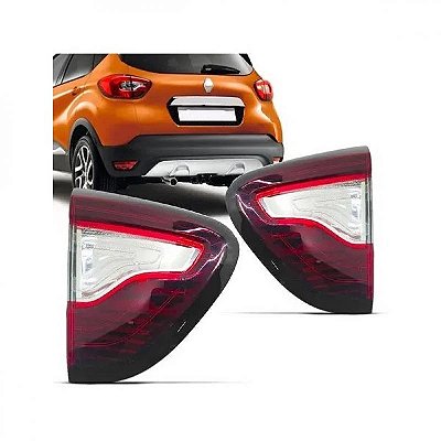 Lanterna captur renault de 2017 a 2024 lado esquerdo traseira da mala