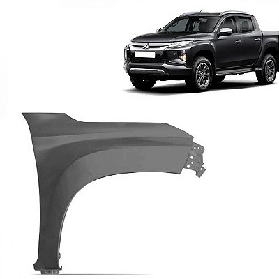 Para lama l200 triton mitsubishi de 2021 a 2025 lado esquerdo sem furo