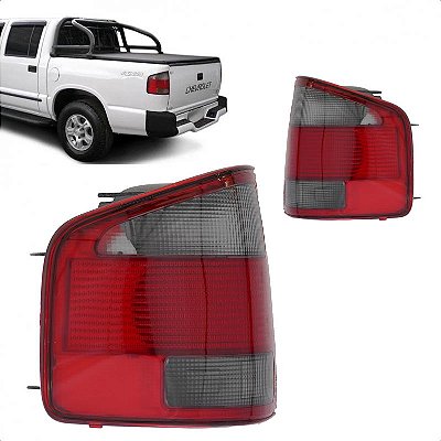Lanterna s10 chevrolet de 1995 a 2000 traseira lado direito fumê escuro