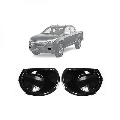 Moldura inferior da grade lateral do para choque s10 chevrolet de 2017 a 2020 dianteiro lado direito sem furo