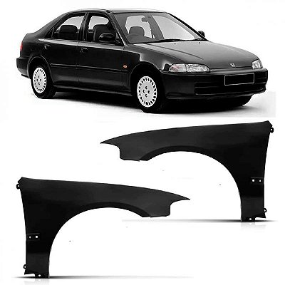 Para lama civic honda de 1992 a 1995 lado direito sedã