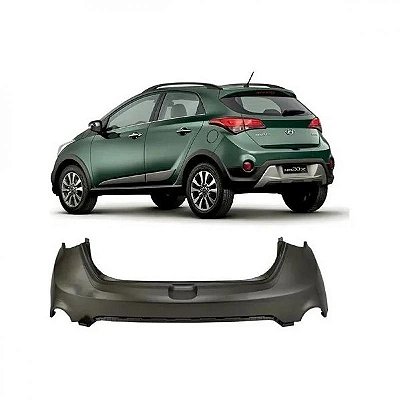 Para choque hb20x hyundai de 2016 a 2019 traseiro superior