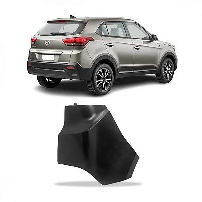 Polaina do para choque creta hyundai de 2016 a 2019 traseira lado direito