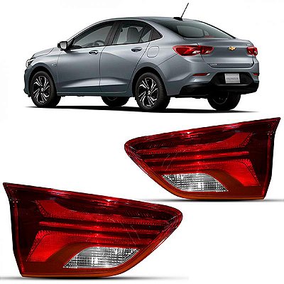 Lanterna onix chevrolet de 2020 a 2025 traseira do porta malas lado direito sedã sem LED