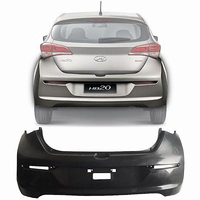 Para choque hb20 hyundai de 2016 a 2019 traseiro hatch