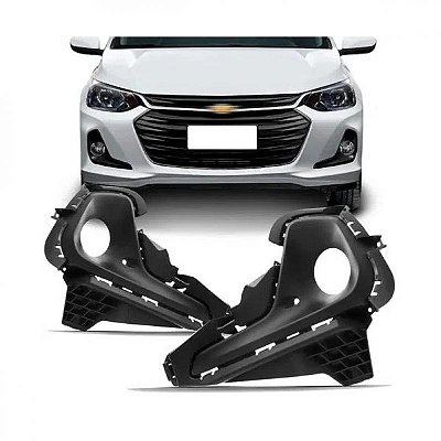 Grade lateral do para choque onix chevrolet de 2020 a 2025 dianteiro lado direito com furo