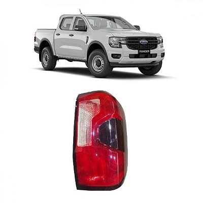 Lente de lanterna ranger ford de 2024 a 2025 traseira lado direito fumê para LED
