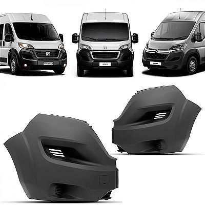 Para choque jumper citroën e boxer peugeot de 2018 a 2025 e ducato fiat de 2023 a 2025 dianteiro lado direito