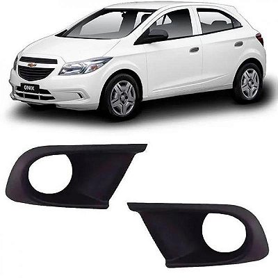 Grade lateral do para choque onix chevrolet de 2012 a 2020 dianteiro lado esquerdo joy com furo