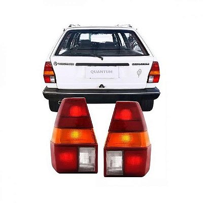 Lanterna quantum volkswagen de 1985 a 1991 traseira lado esquerdo tricolor sem friso
