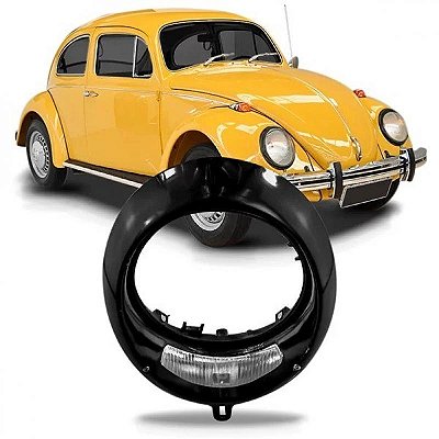 Aro de farol fusca volkswagen de 1969 a 1972 preto tremendão