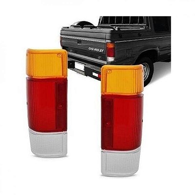 Lente de lanterna d20 chevrolet de 1985 a 1996 traseira lado esquerdo tricolor ABS de alta resistência