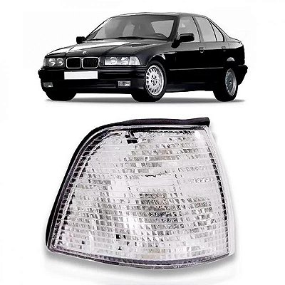 Lanterna série 3 bmw de 1991 a 1997 lado esquerdo dianteira cristal sedã quatro portas