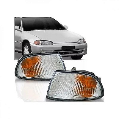 Lanterna civic honda de 1992 a 1995 lado direito dianteira cristal para cupê e hatchback