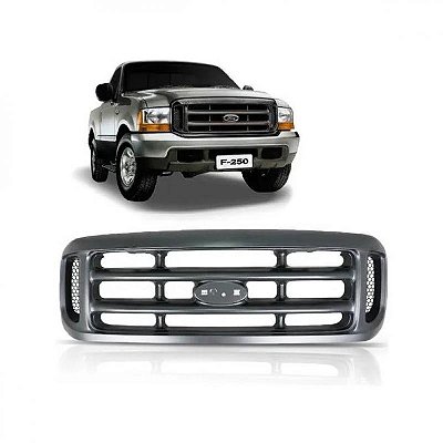 Grade do radiador f250 ford de 1999 a 2005 cinza