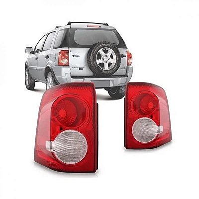 Lanterna ecosport ford de 2008 a 2012 traseira lado direito cristal