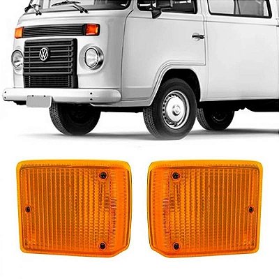 Lanterna kombi volkswagen de 1975 a 2014 dianteira lado esquerdo âmbar clipper