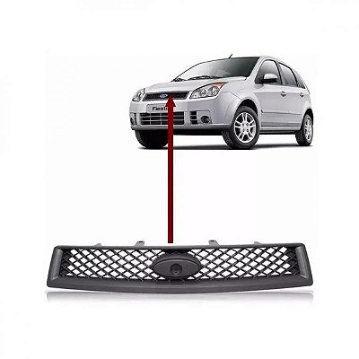 Grade do radiador fiesta ford de 2008 a 2010 preta
