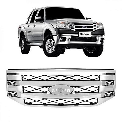 Grade do radiador ranger ford de 2010 a 2012 cromada