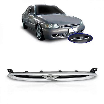 Grade do radiador escort ford de 1997 a 2002 cromada versão zetec