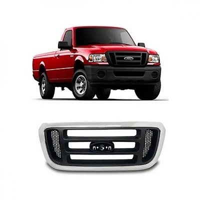 Grade do radiador ranger ford de 2005 a 2009 cromada e preta modelo cibie americano