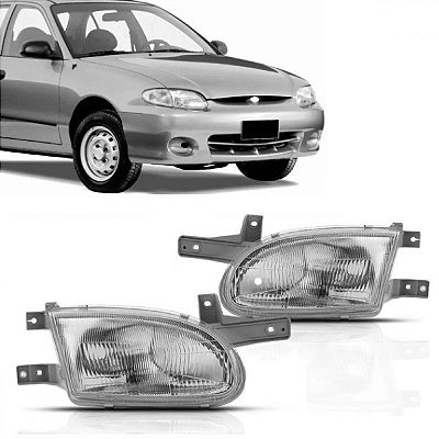 Lanterna accent hyundai de 1994 a 1997 dianteira lado esquerdo quatro portas