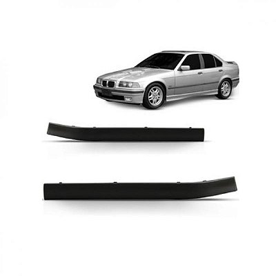 Moldura inferior para choque série 3 bmw de 1999 a 2001 dianteira lado esquerdo sedan