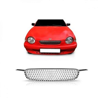 Grade do radiador corolla toyota de 1998 a 2002 cromado europeu