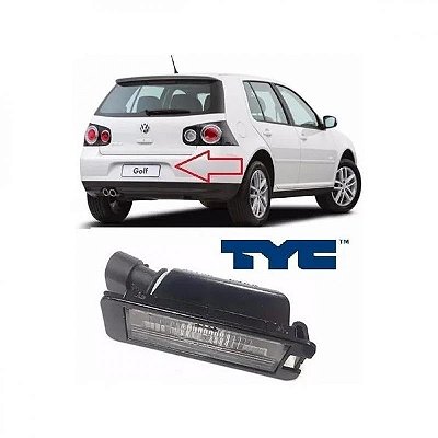 Lanterna de placa golf volkswagen de 2012 a 2017