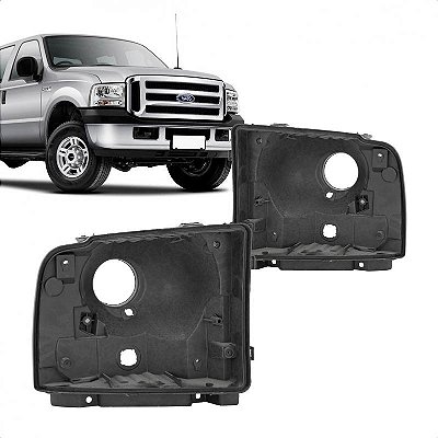 Carcaça de farol f250 ford de 2006 a 2019 lado esquerdo