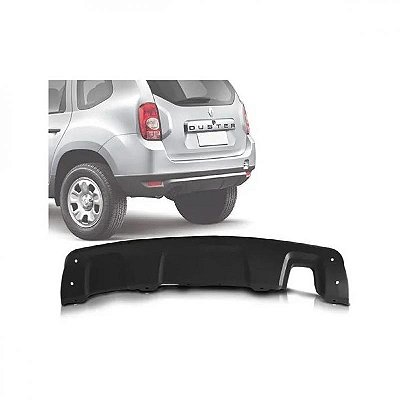 Acabamento para para choque duster renault de 2010 a 2015 traseiro preto