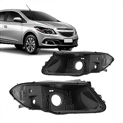 Carcaça de farol onix chevrolet de 2012 a 2016 lado direito