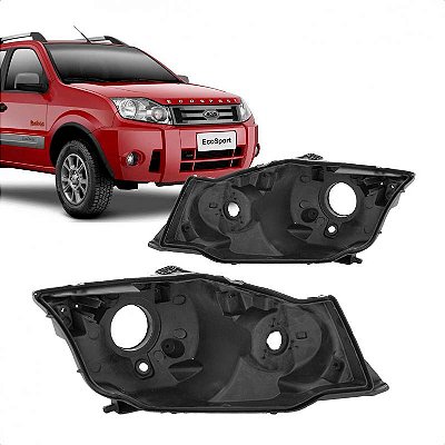Carcaça de farol ecosport ford de 2008 a 2012 lado esquerdo