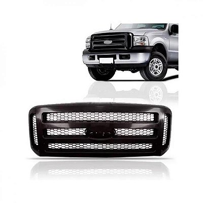 Grade do radiador f250 ford de 2006 a 2019 preta para pintura
